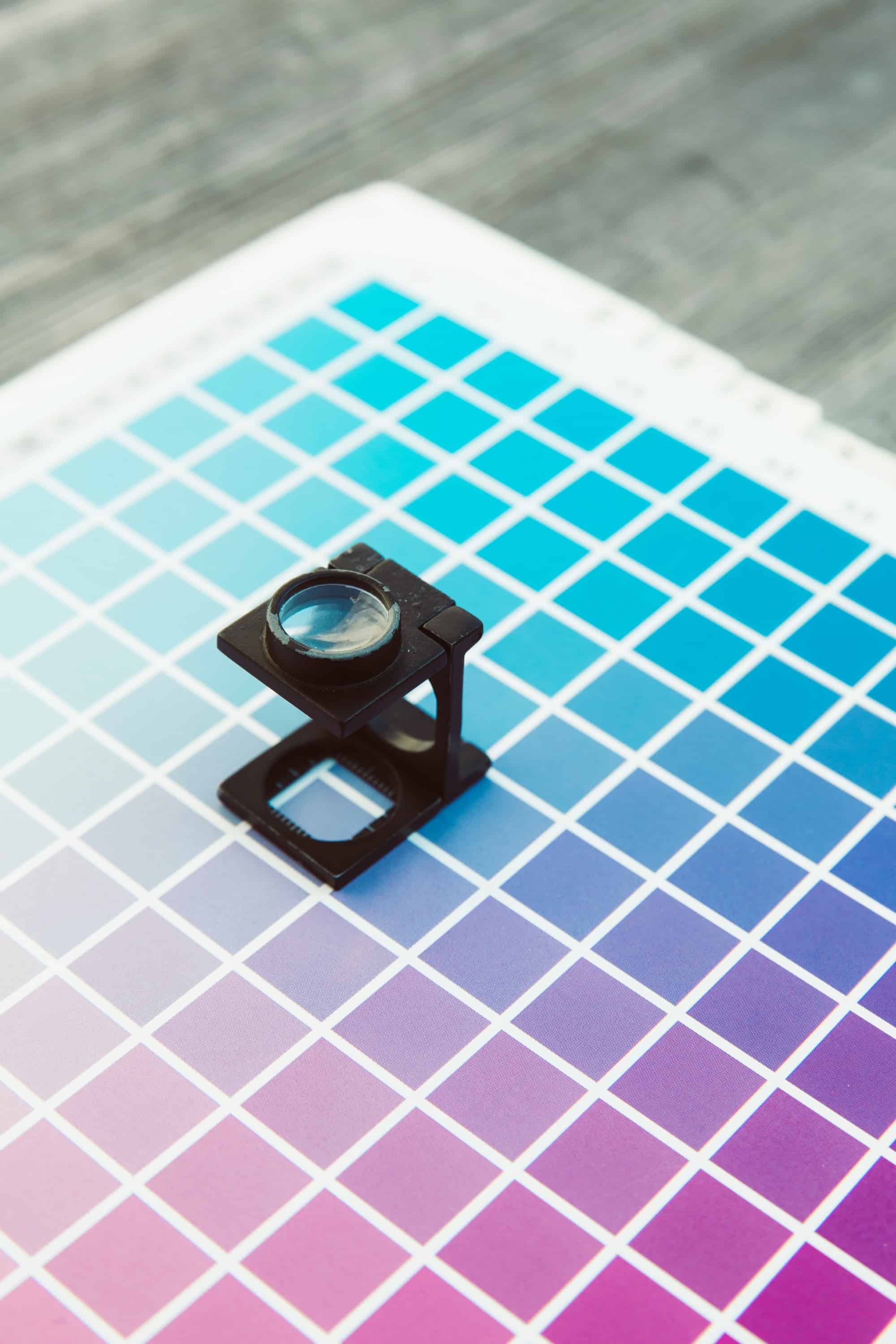Imatge d'una prova d'impressió a color